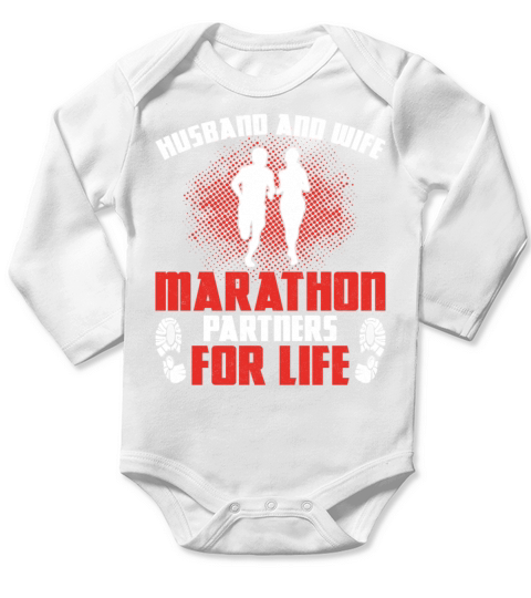 Running Runner Half Marathon Long Sleeve Baby One-Piece