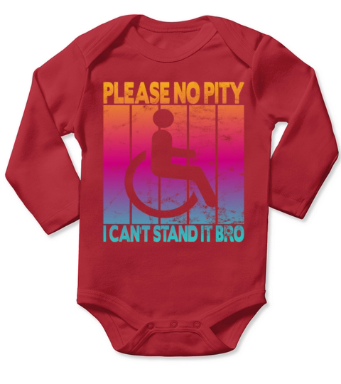 vintage wheelchair user wheelchair Long Sleeve Baby One-Piece