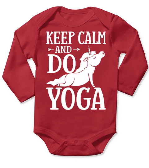 Yoga Unicorn Beginner Workout Quotes Meditation Long Sleeve Baby One-Piece