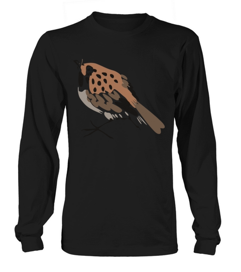 Brown fatty bird TShirts Long sleeved Unisex