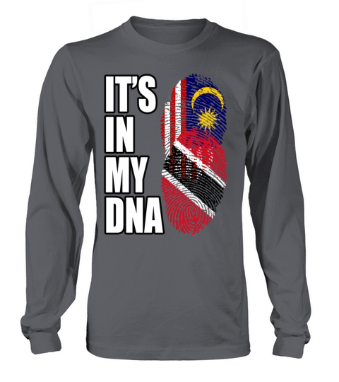 Malaysian And Trinidad Tobago Mix Heritage DNA Fla Long sleeved Unisex
