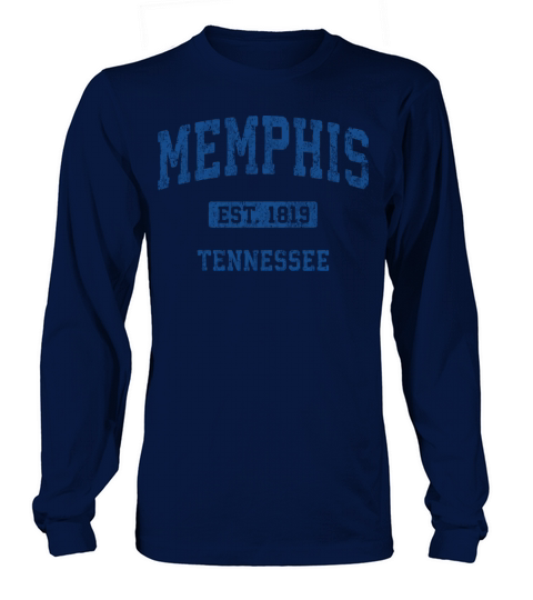 Memphis Tennessee Tn Vintage Athletic Sports Desig Long sleeved Unisex