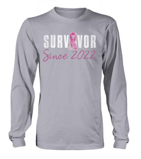 Survivor Since 2022 Breast Cancer Awareness Pink Long sleeved Unisex