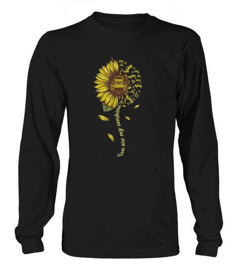 You Are My Sunshine Sunflower Jeep Long sleeved Unisex