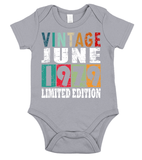 1979 vintage born in June gift Short Sleeve Baby One-Piece