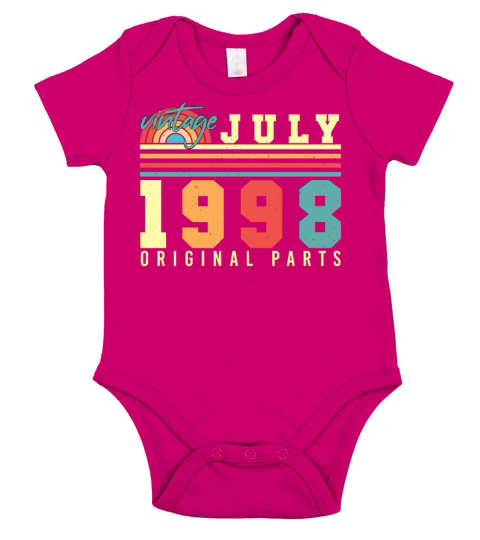 1998 Year Of Construction In July Short Sleeve Baby One-Piece