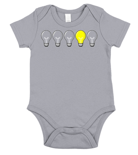 5 Light bulbs in a row Short Sleeve Baby One-Piece