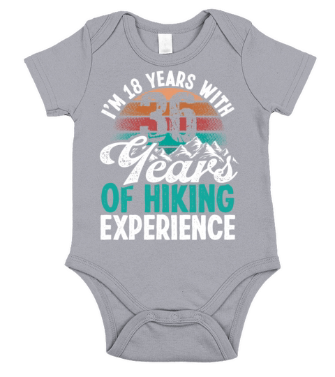 54 Years Old Hiking Mountains Vintage 54 Birthday Short Sleeve Baby One-Piece