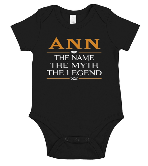 Ann Legend Name Ann  TeeForAnn Short Sleeve Baby One-Piece