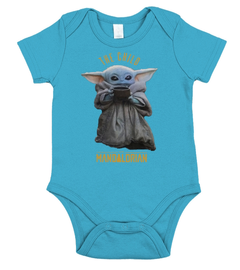 Baby Yoda The Child The Mandalorian sweater Short Sleeve Baby One-Piece