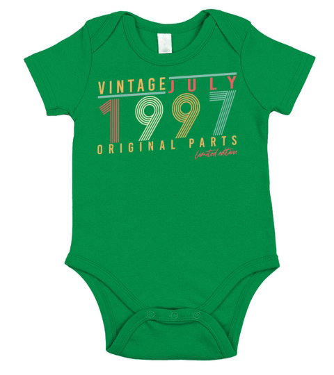 Birth Month July 1997 Short Sleeve Baby One-Piece