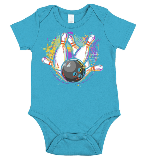 Bowling Stike Short Sleeve Baby One-Piece