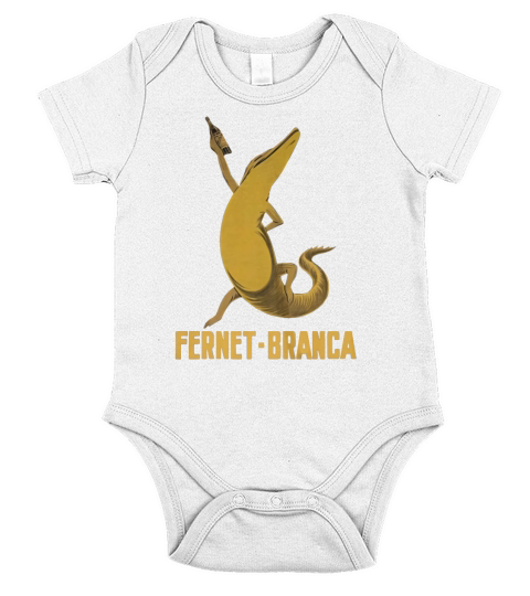 Chemise de boisson Fernet Branca Crocodile Alligator Short Sleeve Baby One-Piece