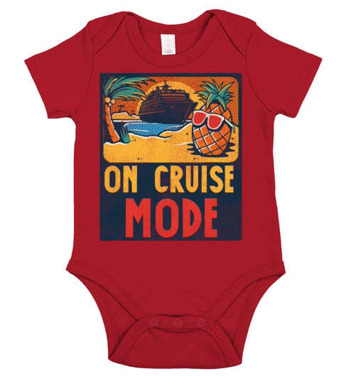 Cruise Ship Vacation Vintage On Short Sleeve Baby One-Piece