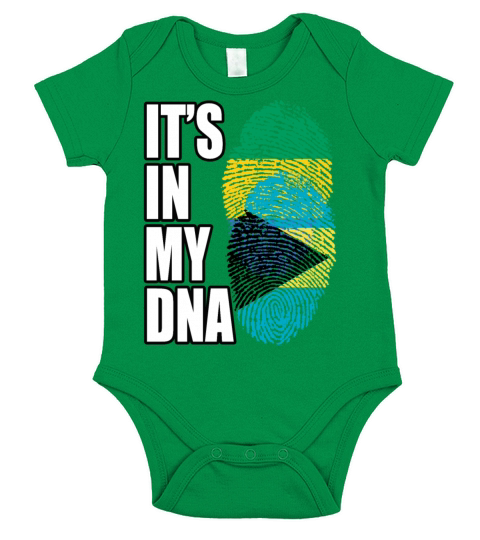 Gambian And Bahamian Mix Heritage DNA Flag Short Sleeve Baby One-Piece