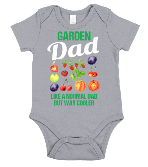 Garden Dad Funny Quote Gift Men Short Sleeve Baby One-Piece