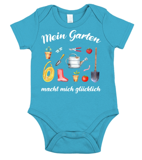 Garden Quote Hobby Gardener Gift Idea Short Sleeve Baby One-Piece