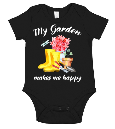 Garden Quote Hobby Gardener Gift Idea Short Sleeve Baby One-Piece