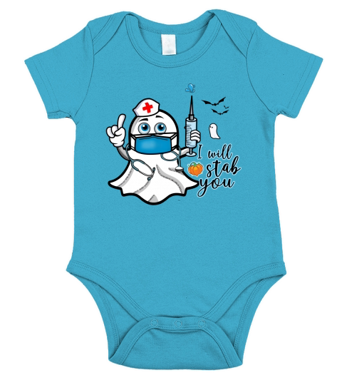 Halloween Nurse I Will Tab You Short Sleeve Baby One-Piece