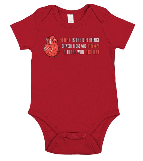 Heart Is The Difference Beach Volleyball Player Short Sleeve Baby One-Piece