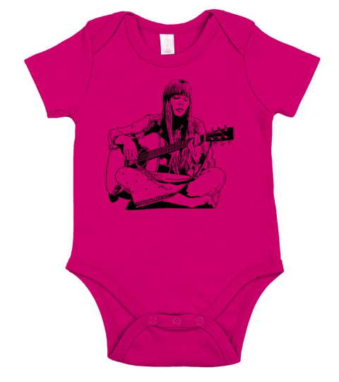 Joni Mitchell - Line Short Sleeve Baby One-Piece