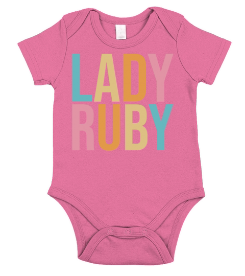 Justice For Lady Ruby Vintage color Short Sleeve Baby One-Piece