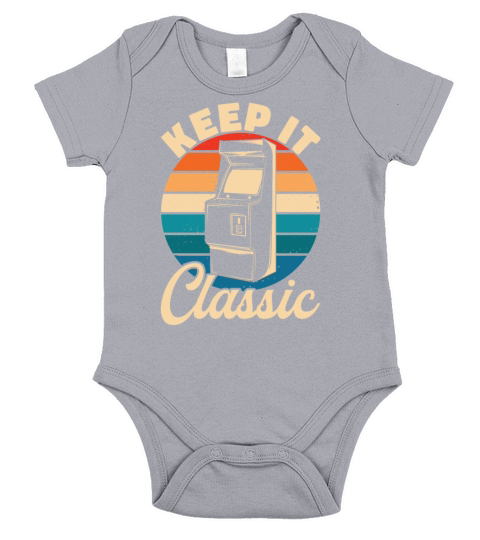 Keep It Classic - Retro 90s Arcade Games Short Sleeve Baby One-Piece