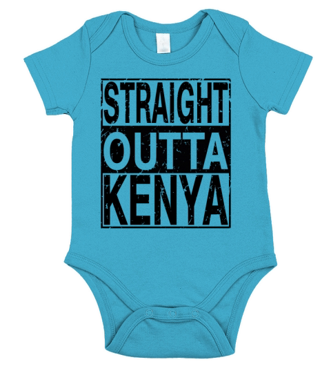 Kenya Straight Outta Kenya Short Sleeve Baby One-Piece