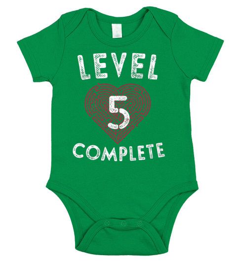 Level 5 Complete 5th Wedding Anniversary Gifts Heart Short Sleeve Baby One-Piece