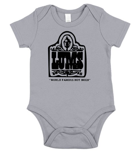 Lums Famous Hot Dogs Vintage Durham North Carolina Short Sleeve Baby One-Piece