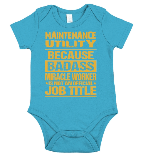MAINTENANCE UTILITY Short Sleeve Baby One-Piece