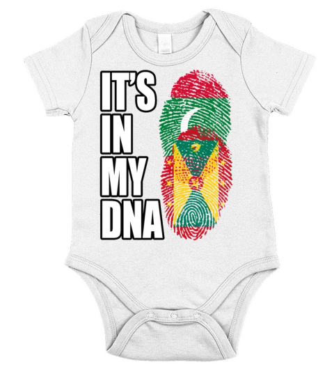 Maldivian And Grenadian Mix Heritage DNA Flag Short Sleeve Baby One-Piece