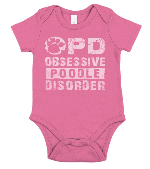 Opd Obsessive Poodle Disorder Short Sleeve Baby One-Piece