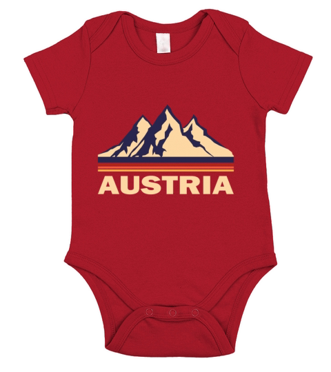 Österreich Short Sleeve Baby One-Piece
