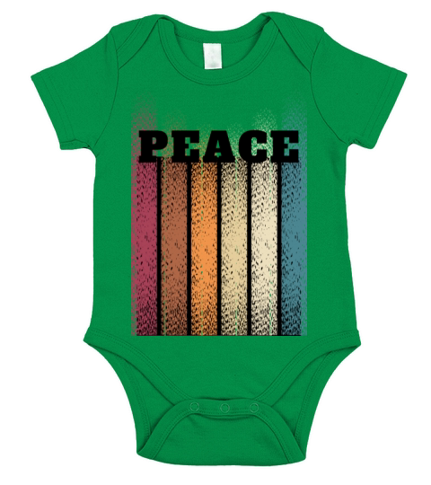 Peace Short Sleeve Baby One-Piece