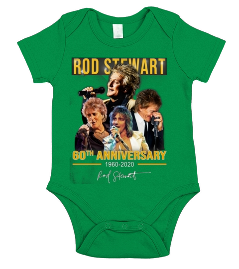 Rod Stewart 60th anniversary 1960-2020 signature shirt Short Sleeve Baby One-Piece