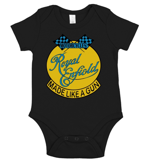 royal enfield T-Shirts Short Sleeve Baby One-Piece