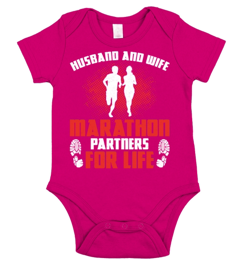 Running Runner Half Marathon Short Sleeve Baby One-Piece