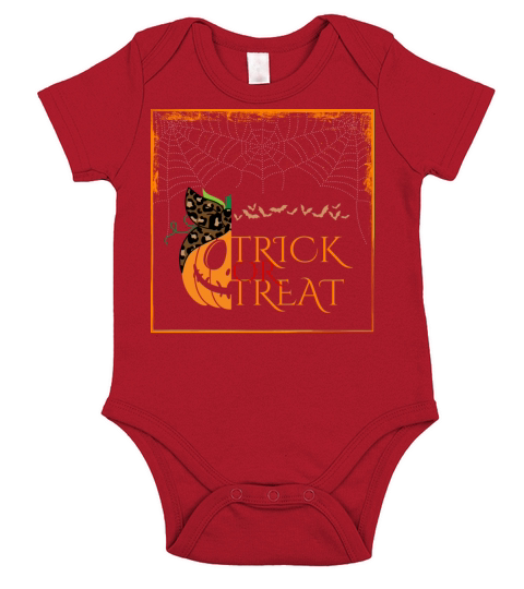 Trick or Treat design Short Sleeve Baby One-Piece