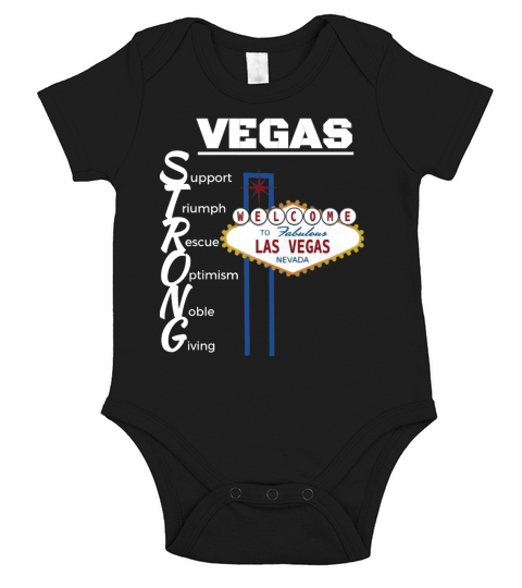 Vegas Strong Tshirt - Las Vegas Nevada Character Traits Tee Short Sleeve Baby One-Piece