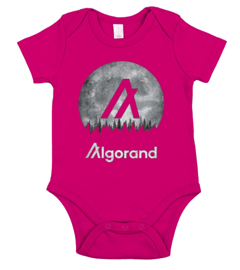 Vintage Algorand ALGO Coin in The Moon Short Sleeve Baby One-Piece