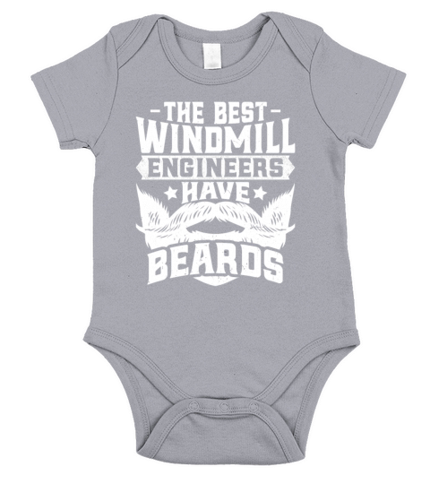 Windmill Engineer - Bearded Windmill Engineering Short Sleeve Baby One-Piece