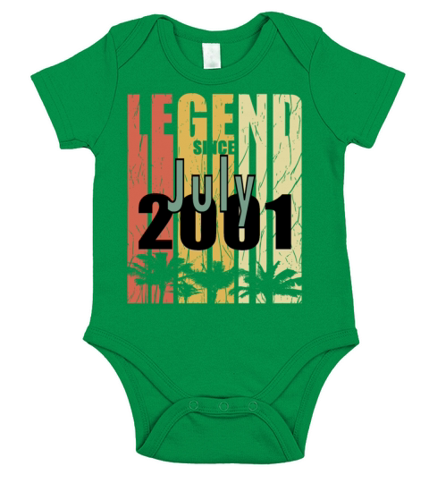 Year of construction 2001 July born gift idea Short Sleeve Baby One-Piece