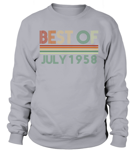 64th birthday July vintage 1958 gift idea Sweatshirt Unisex