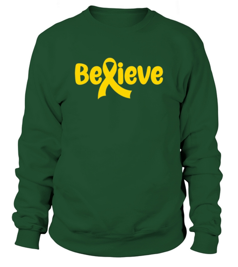 Believe Childhood Cancer Awareness Sweatshirt Unisex