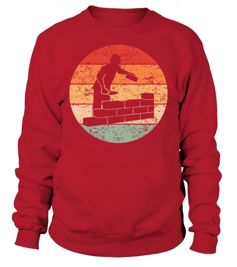 Bricklayer Craftsman Profession Retro Gift Idea Sweatshirt Unisex