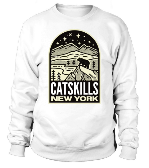 Catskills New York Mountains Vintage Sweatshirt Unisex
