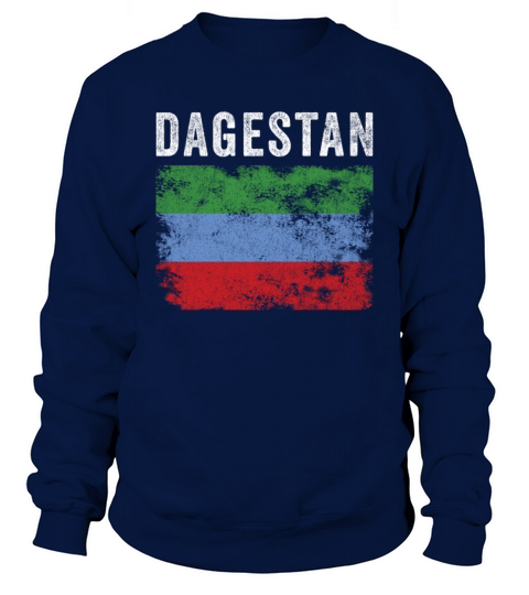 Dagestan Flag Distressed - Dagestan Flag Sweatshirt Unisex