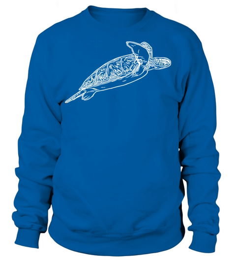 Elegant Vintage Sea Turtle Sweatshirt Unisex