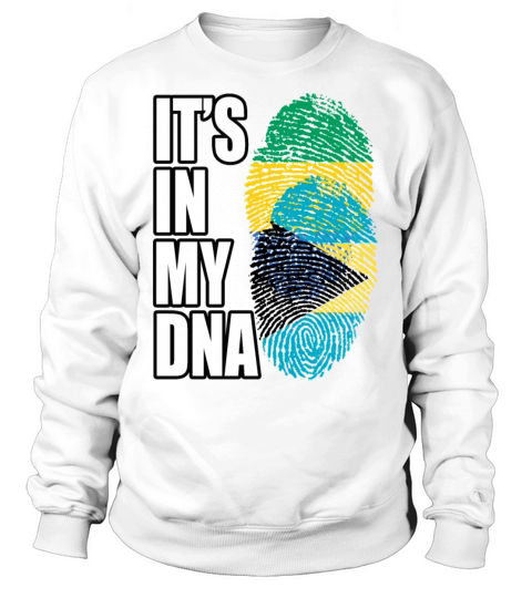 Gambian And Bahamian Mix Heritage DNA Flag Sweatshirt Unisex